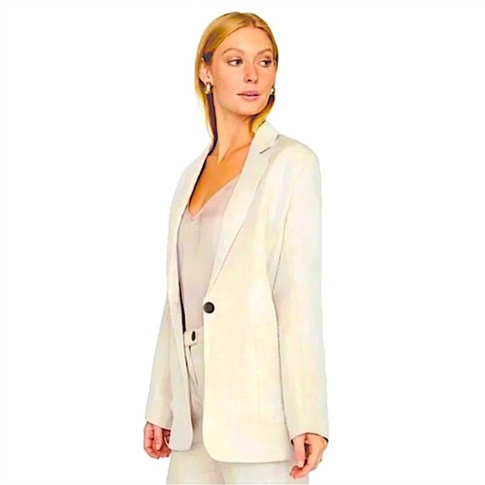 BROCHU WALKER LEE LINEN BLAZER SIZE SMALL